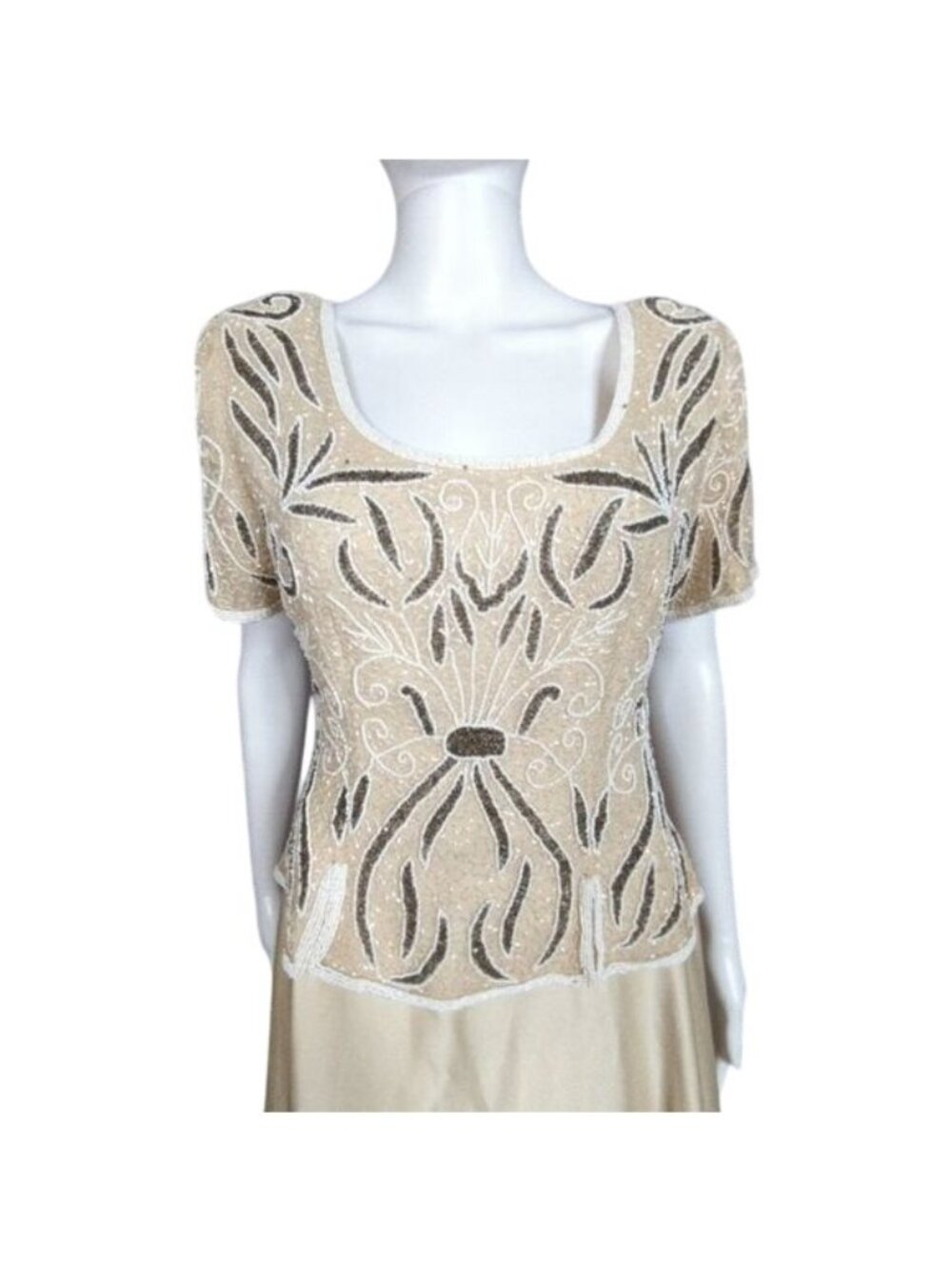 Sténay Petite Beaded Formal Silk Gown P8 India